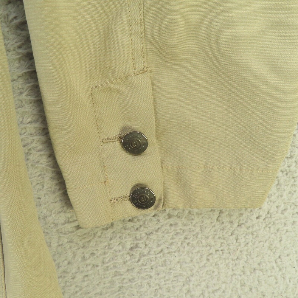 Royal Robbins Jacket Mens XL Brown Canvas Shacket Lined Buttons Pockets - Picture 2 of 11
